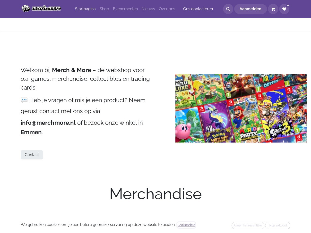 Merch & More — Website Preview