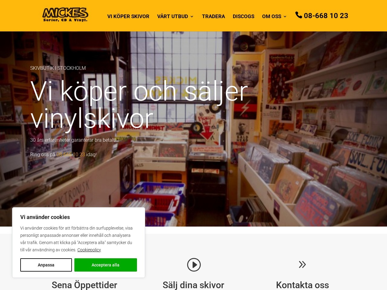 Mickes Serier CD & Vinyl — Website Preview