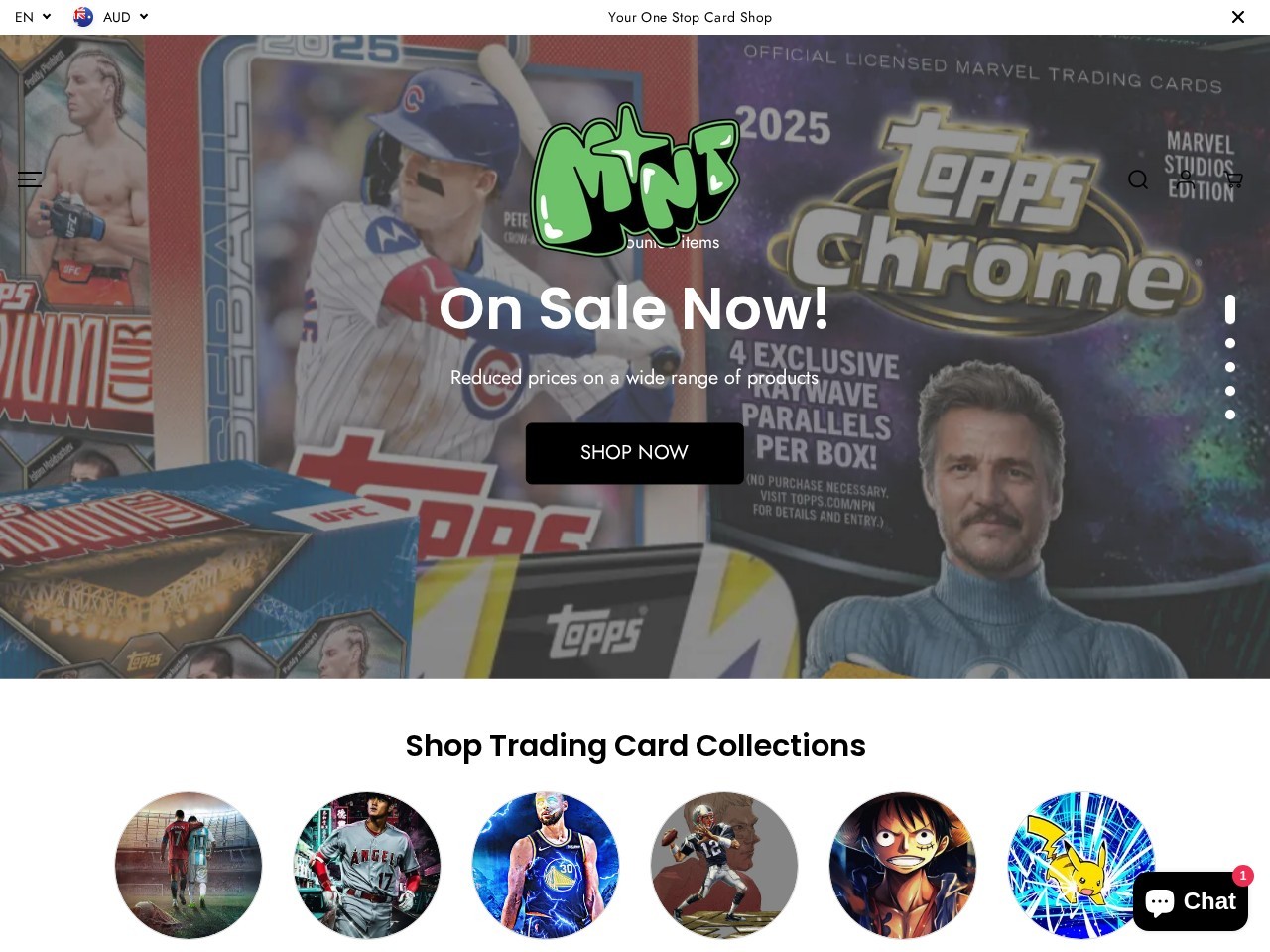 Mint Collectables — Website Preview