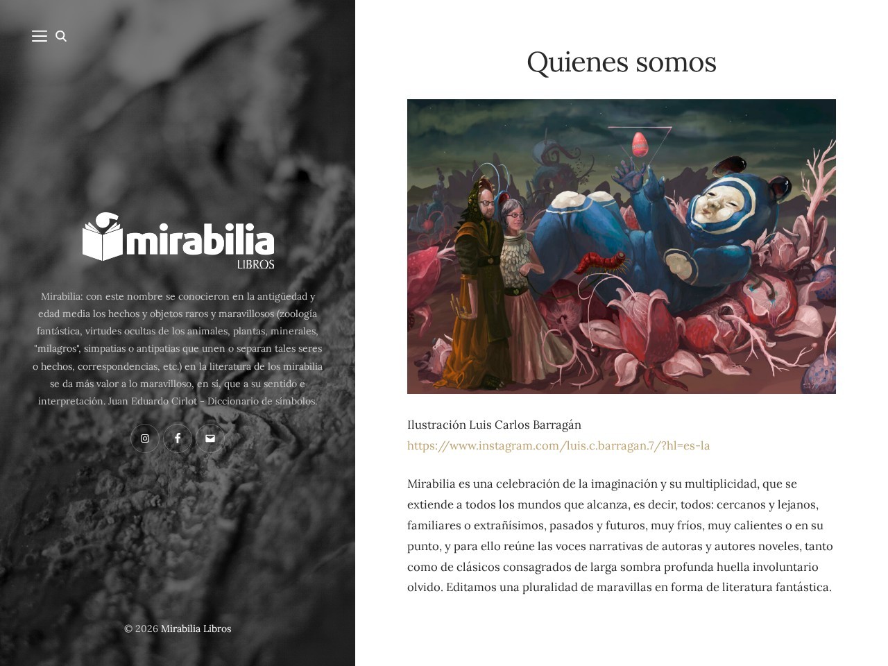 Mirabilia Libros — Website Preview