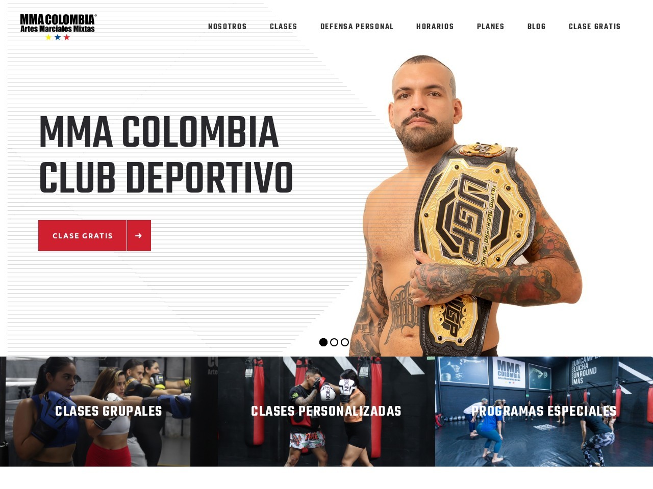 MMA Colombia — Website Preview
