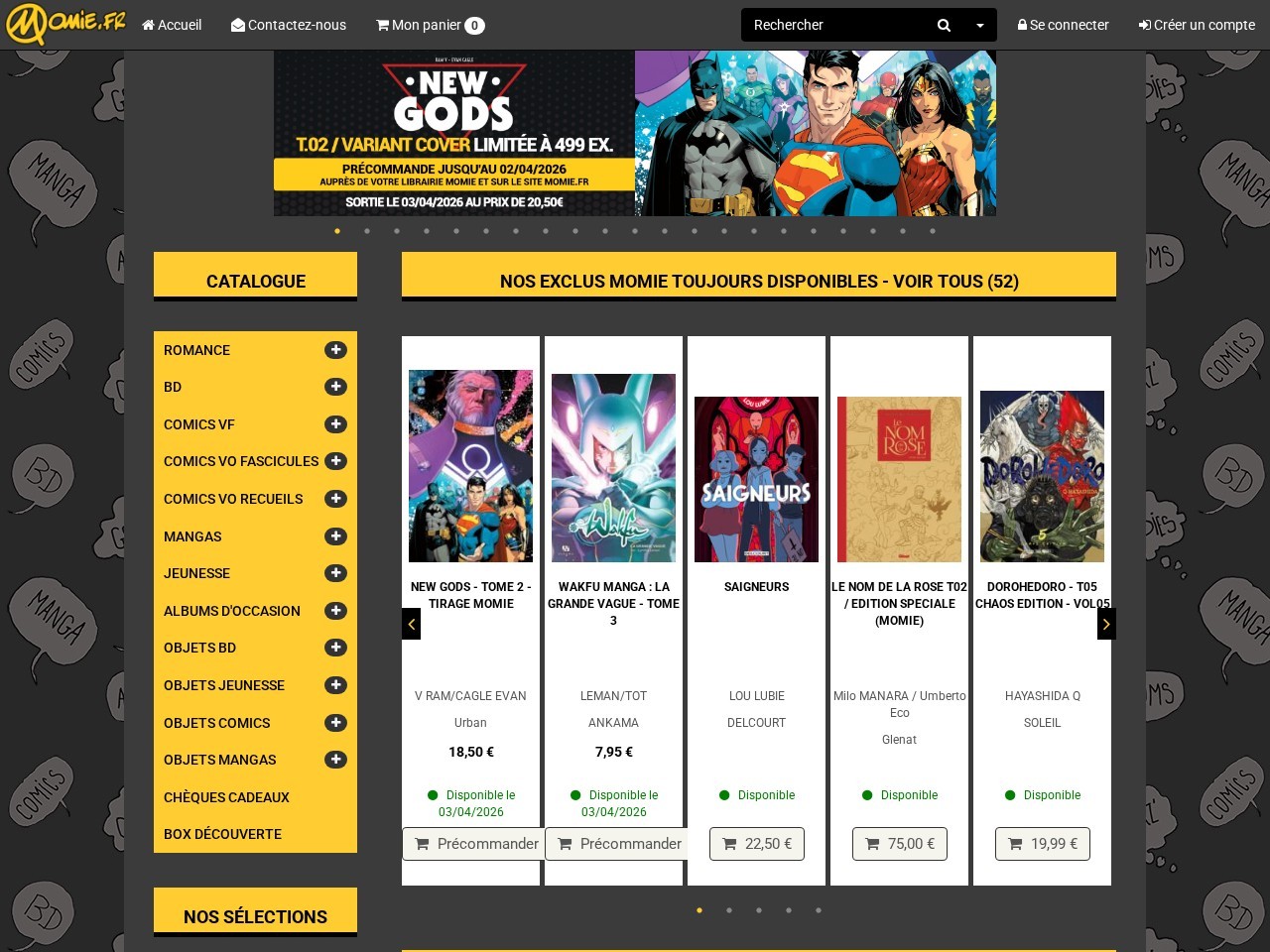 Momie Metz : Librairie BD, Comics, Mangas — Website Preview