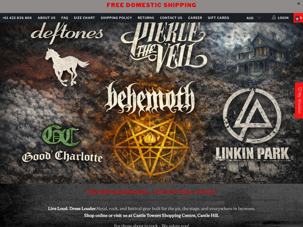 MS Merchandising — Website Preview