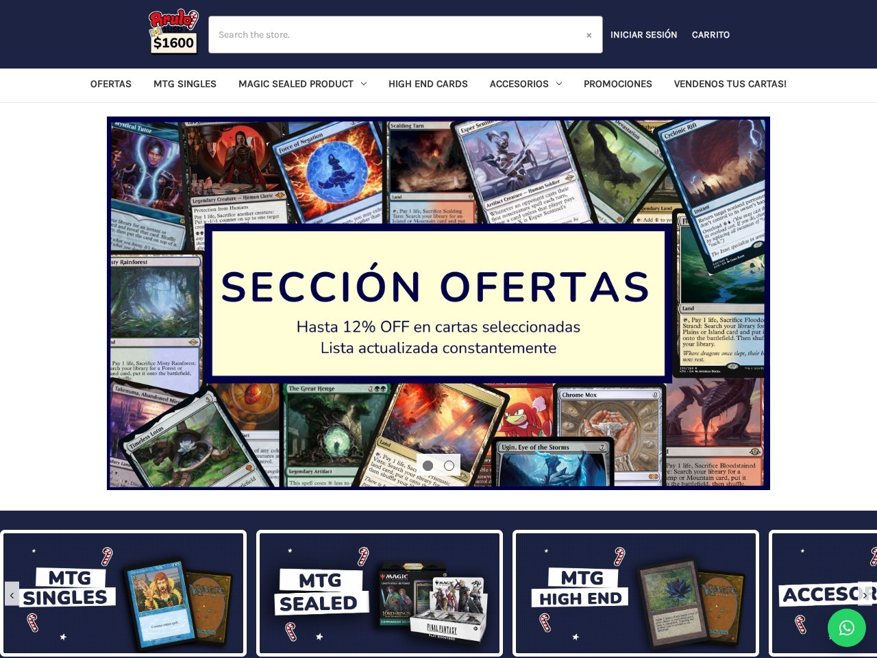 MTG Pirulo — Website Preview