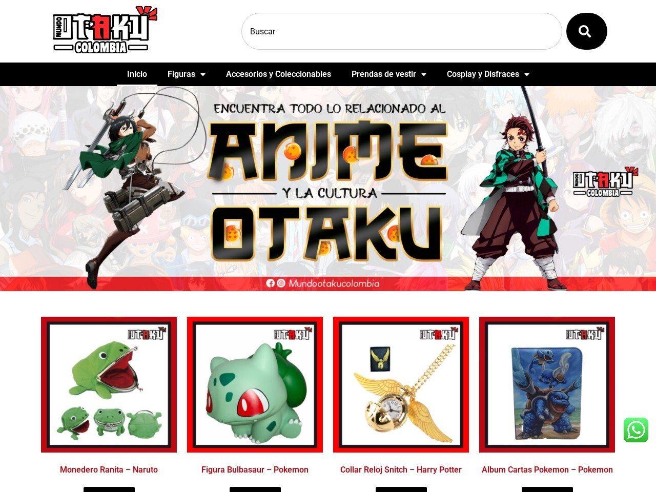 Mundo Otaku Colombia — Website Preview