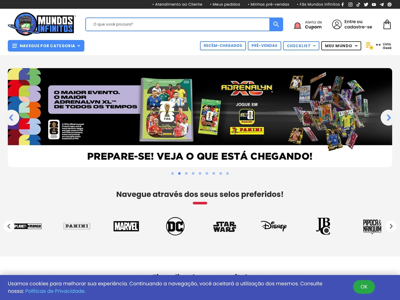 Mundos Infinitos Brasil — Website Preview