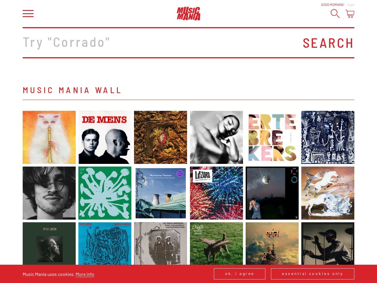 Music Mania Records 1 — Website Preview