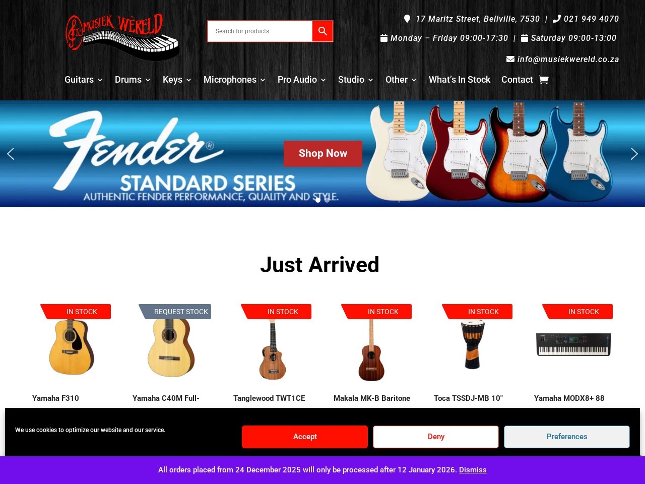 MUSIEK WERELD / Music World — Website Preview