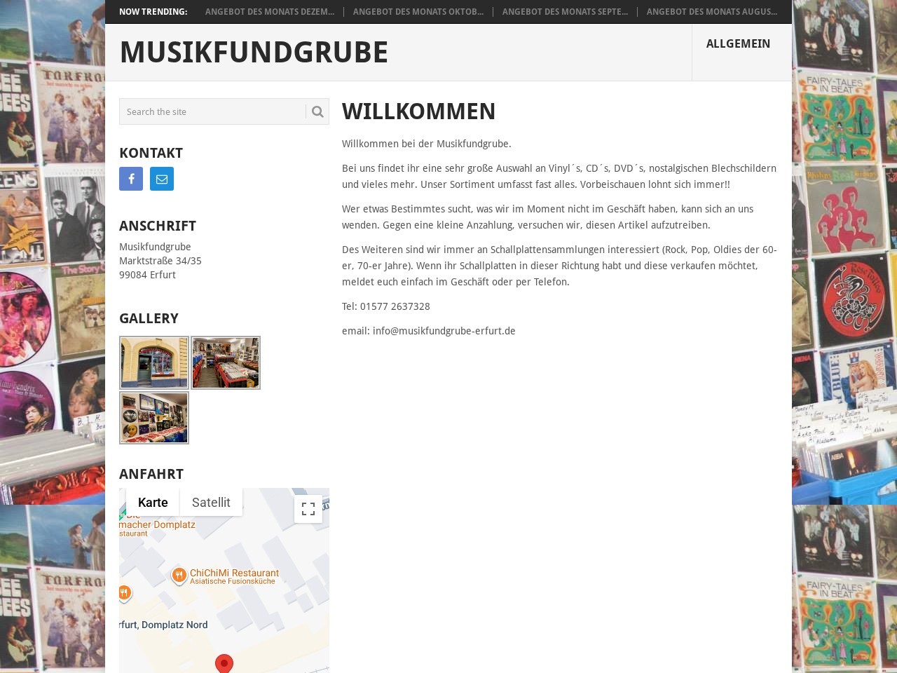 Musikfundgrube — Website Preview