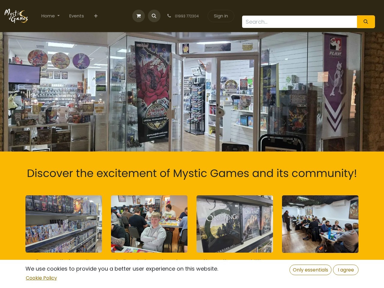 Mystic Games — Website Preview