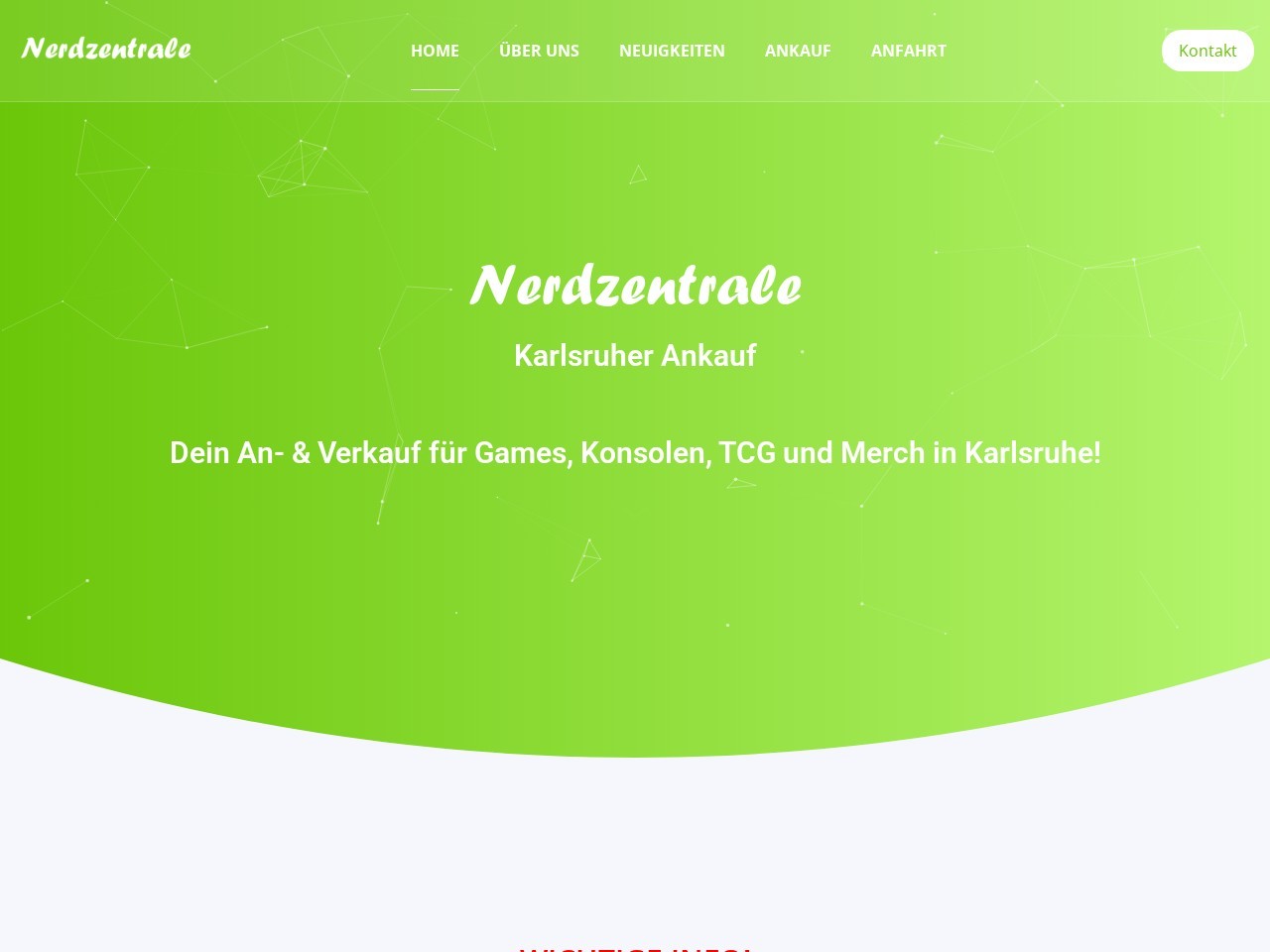 Nerdzentrale (Karlsruher Ankauf) — Website Preview