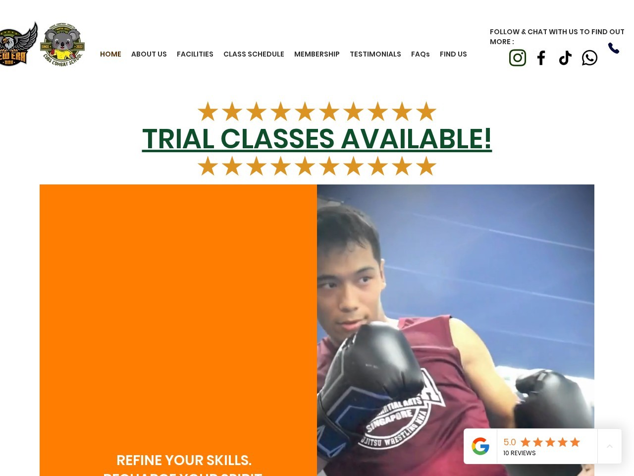 NEW ERA MMA SG — Website Preview