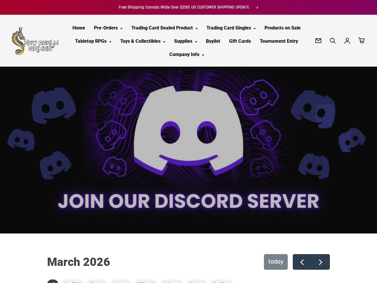 New Realm Games — Website Preview