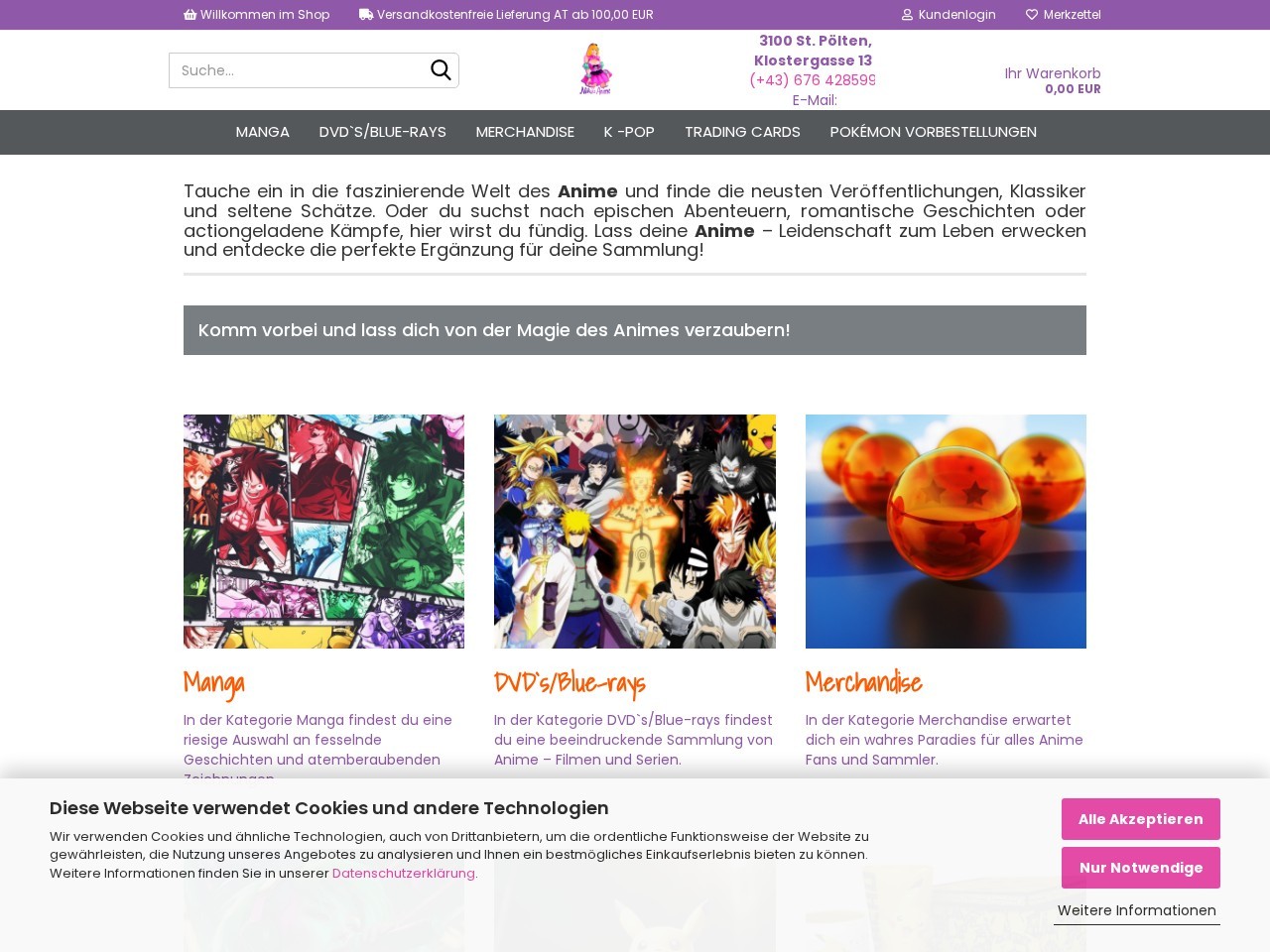 Niikii's Anime — Website Preview