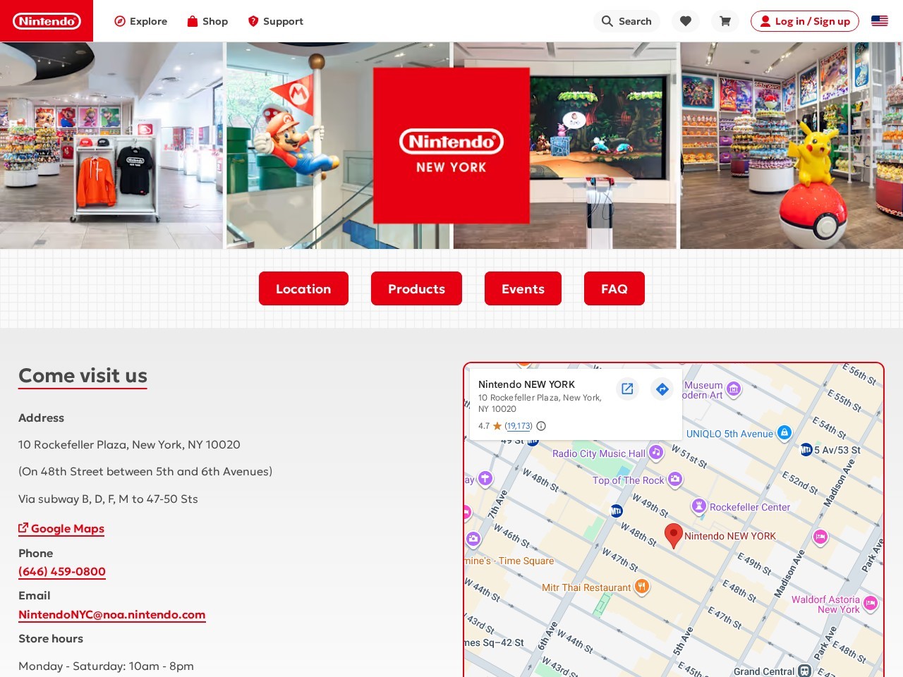 Nintendo NEW YORK — Website Preview
