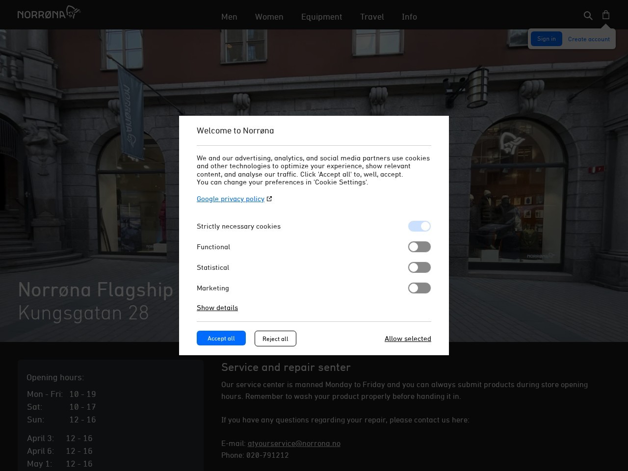 Norrøna Flagship Store Stockholm — Website Preview