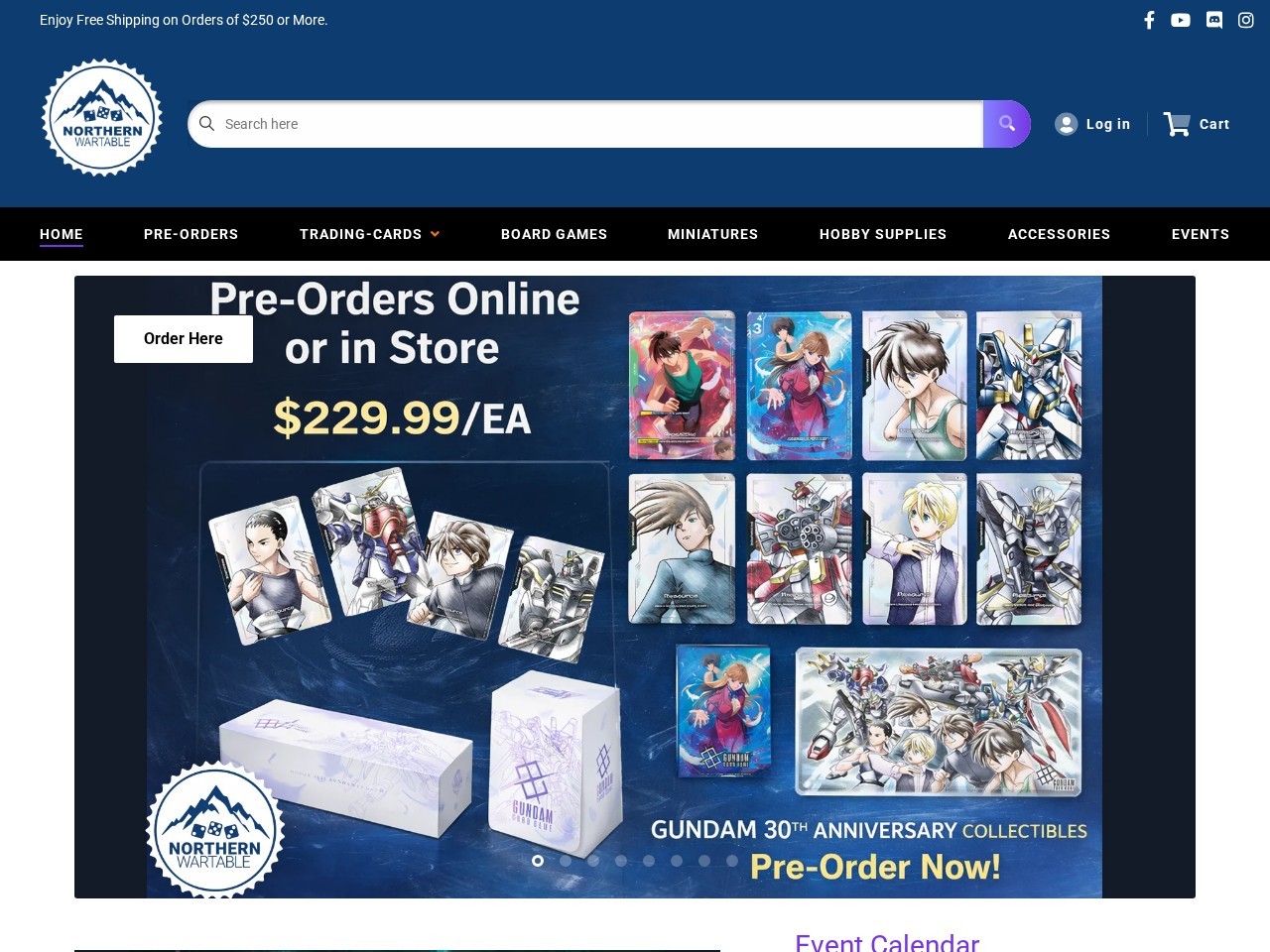 Northern War Table — Website Preview