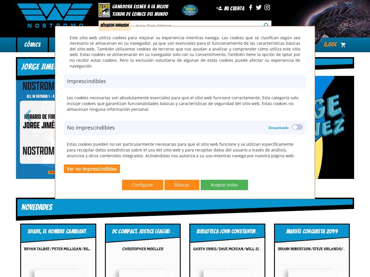 Nostromo Comics and Games โ Website Preview