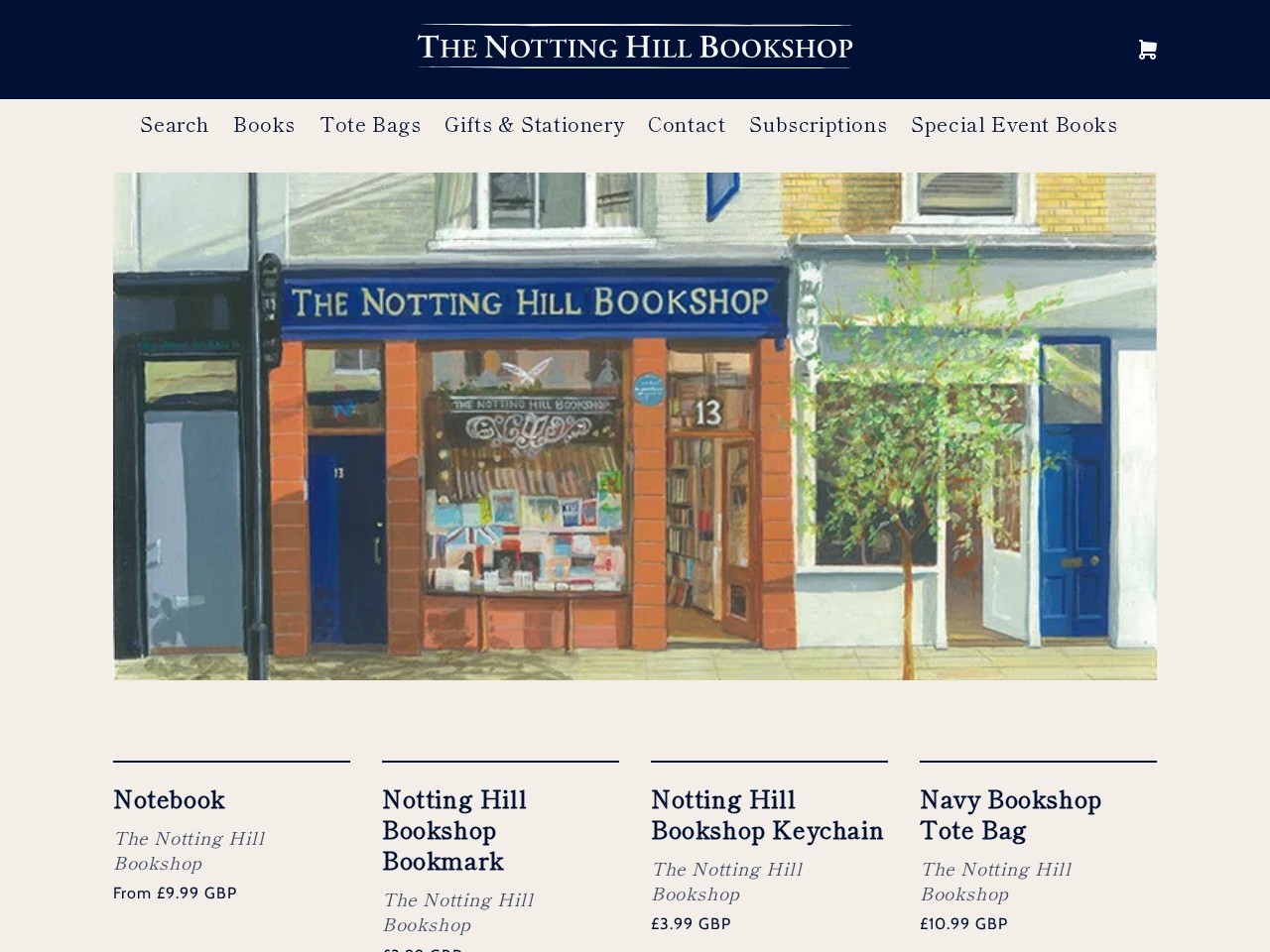 Notting Hill Gift Shop โ Website Preview