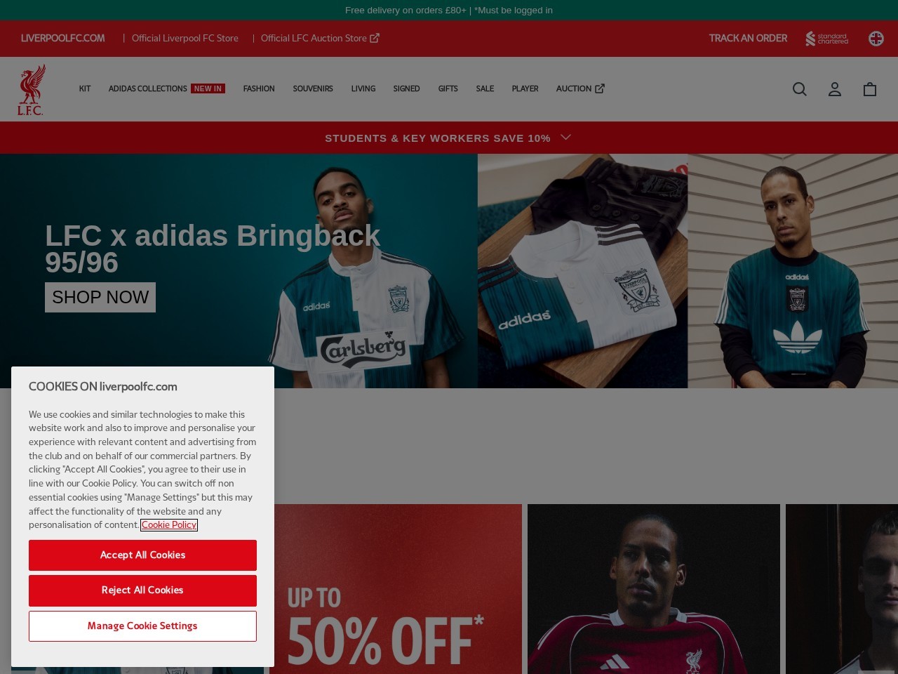 Official Liverpool FC Retail Singapore — Website Preview