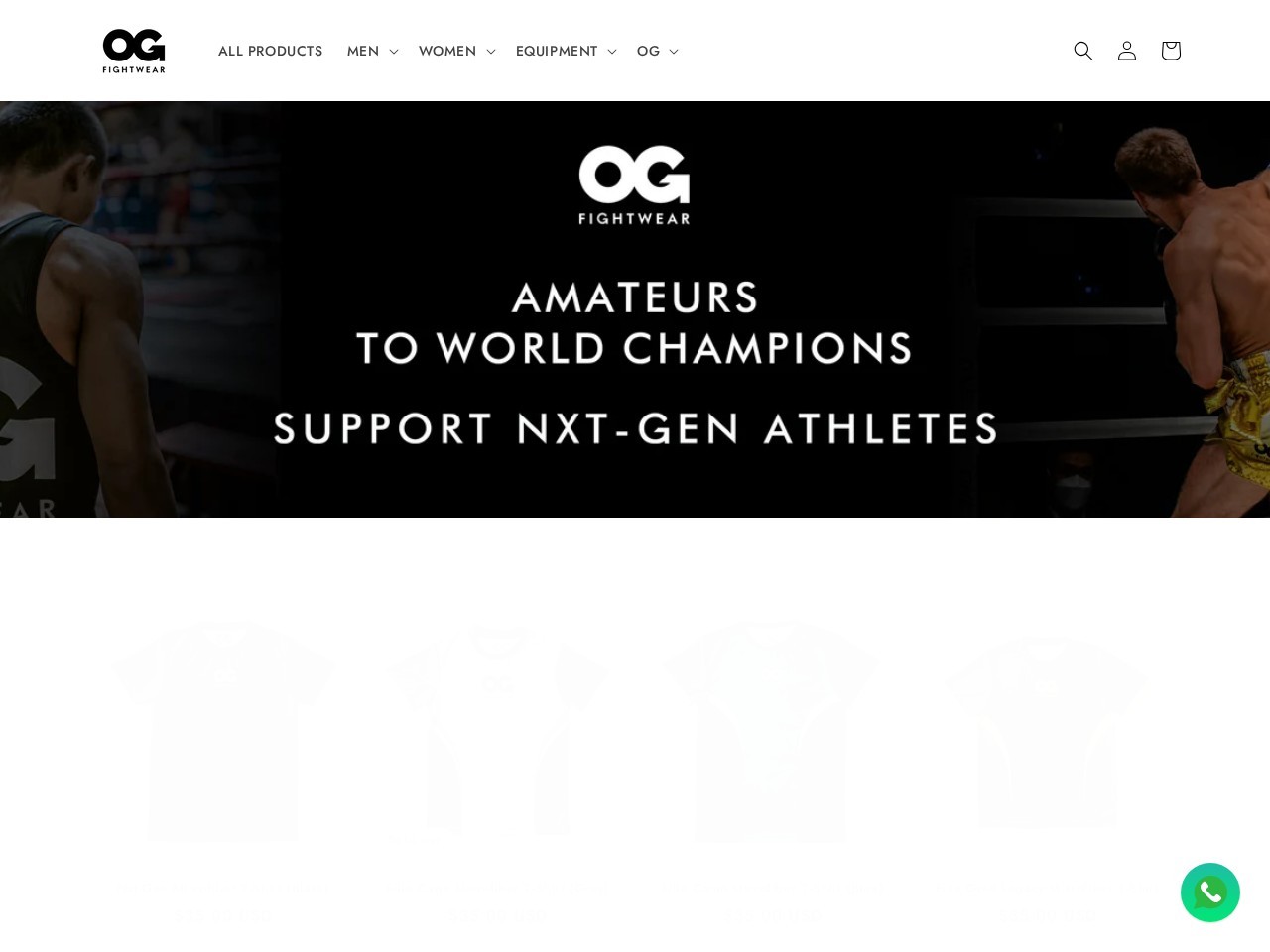 OG Fightwear — Website Preview