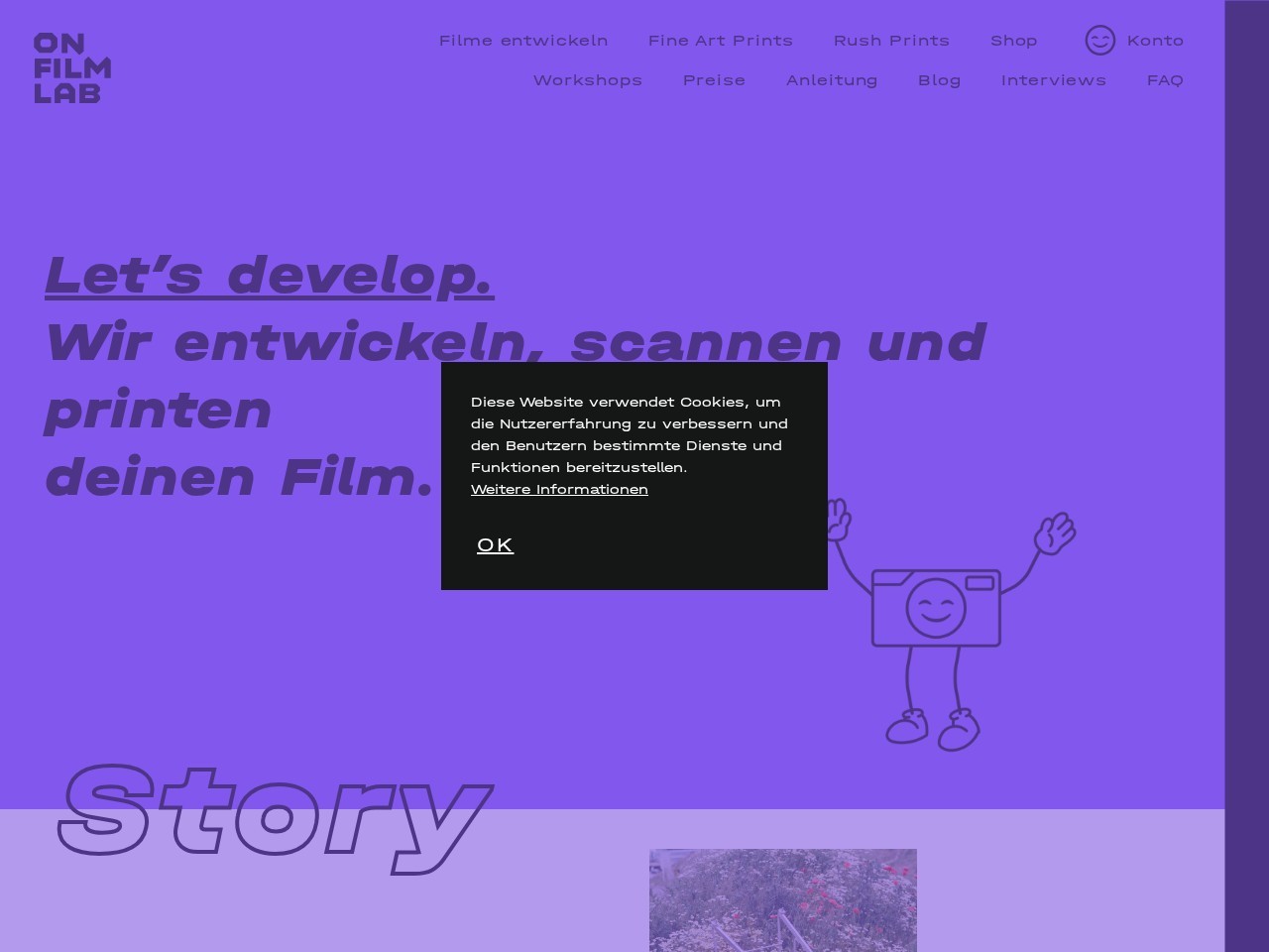 ON FILM LAB — Website Preview