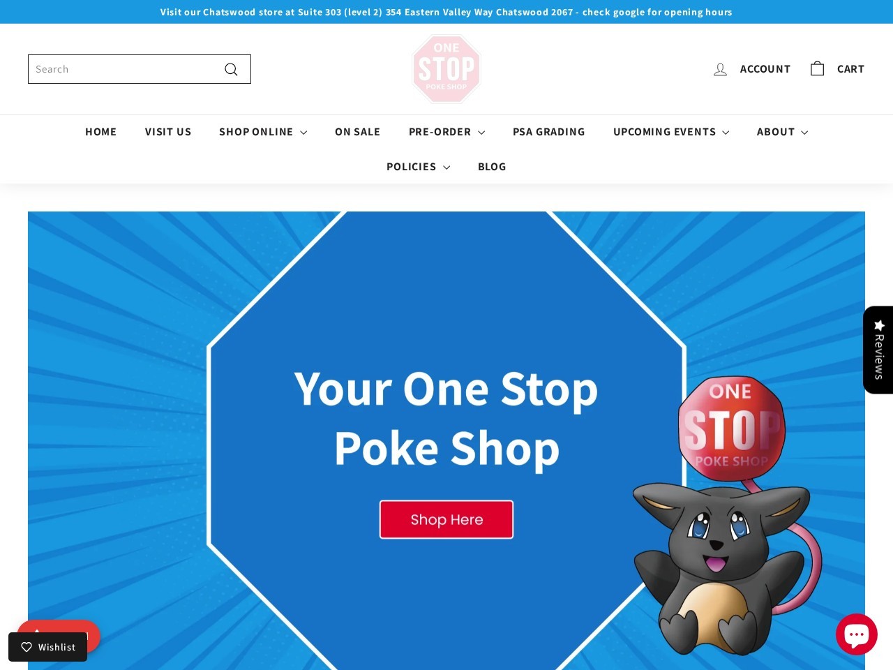Onestoppokeshop — Website Preview