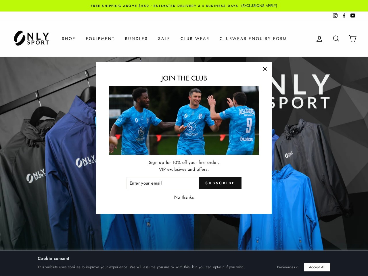 Only Sport — Website Preview