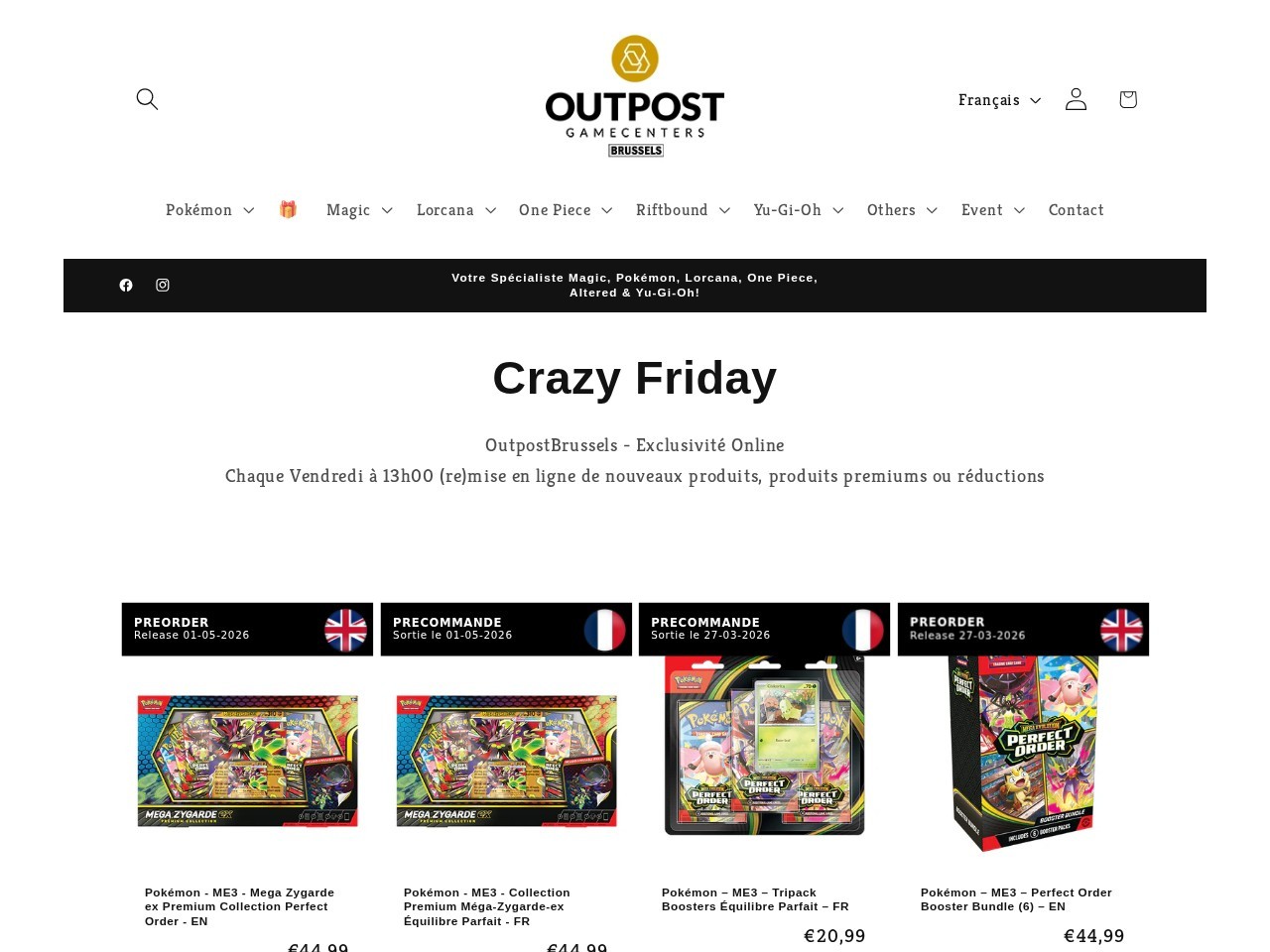 Outpost Brussels Gamecenter — Website Preview