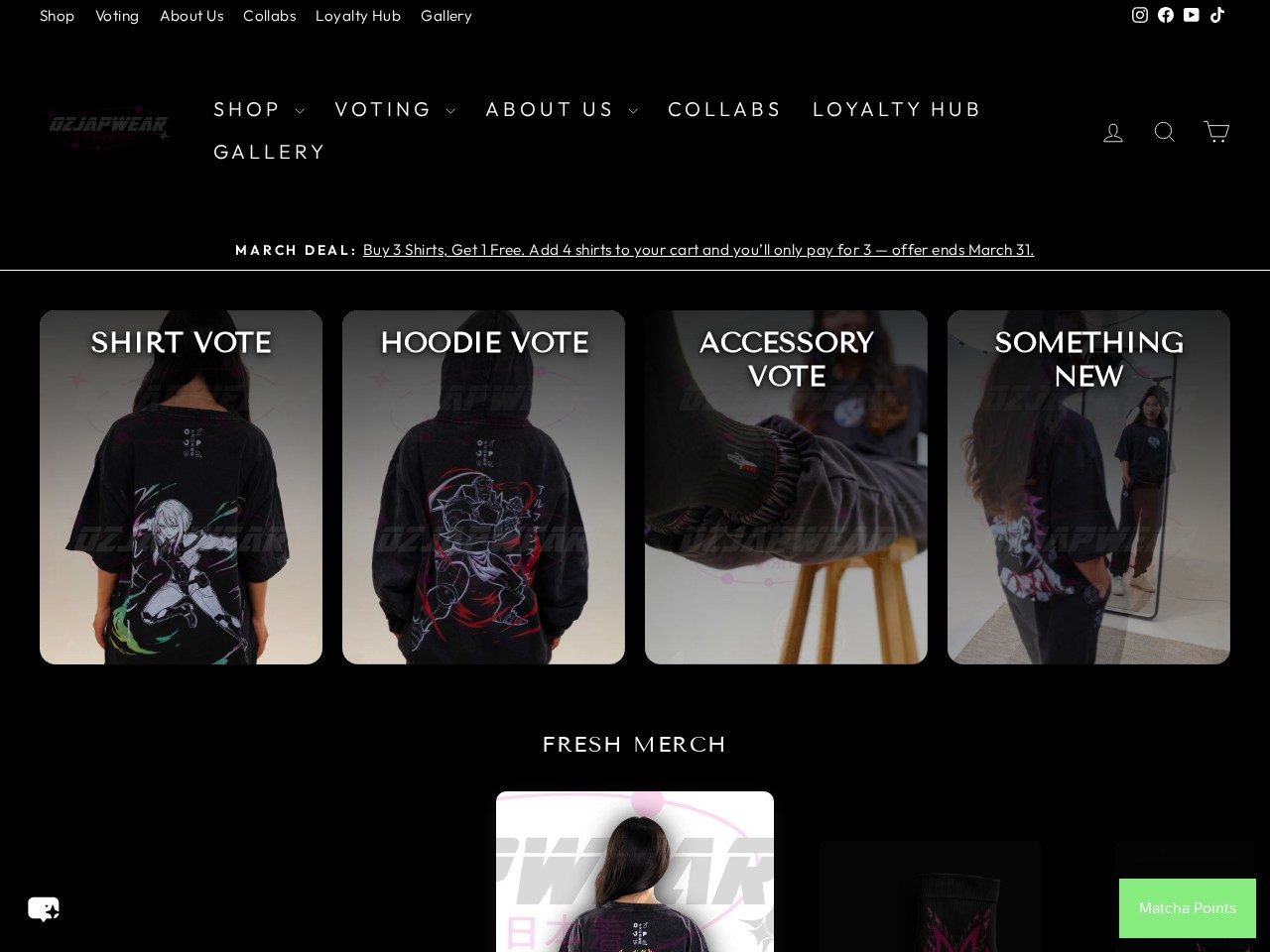 OzJapwear — Website Preview