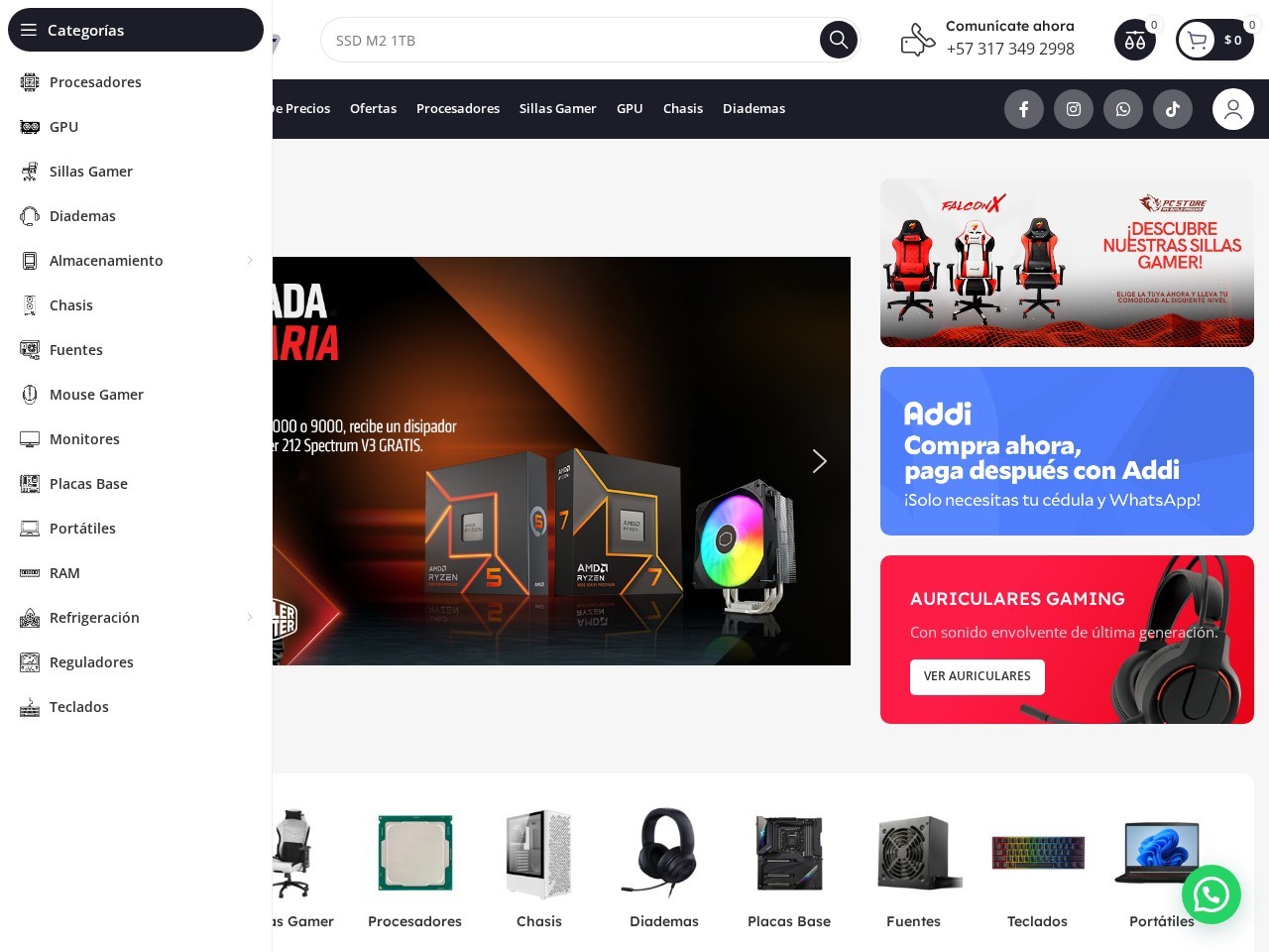 PC STORE COLOMBIA — Website Preview