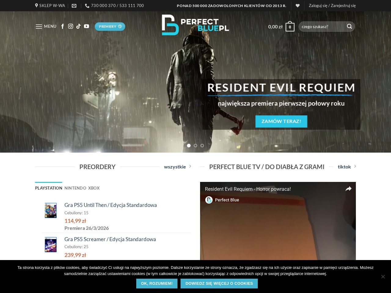 Perfect Blue — Website Preview