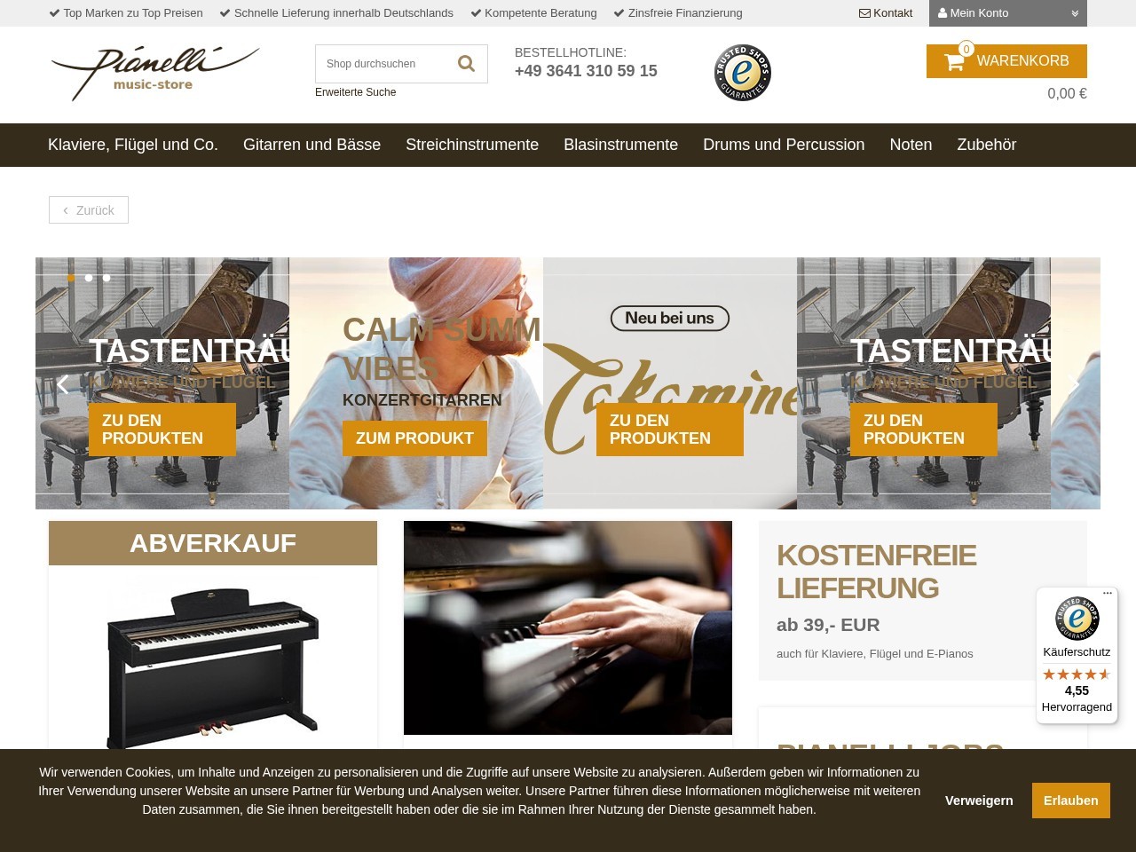Pianelli GmbH — Website Preview
