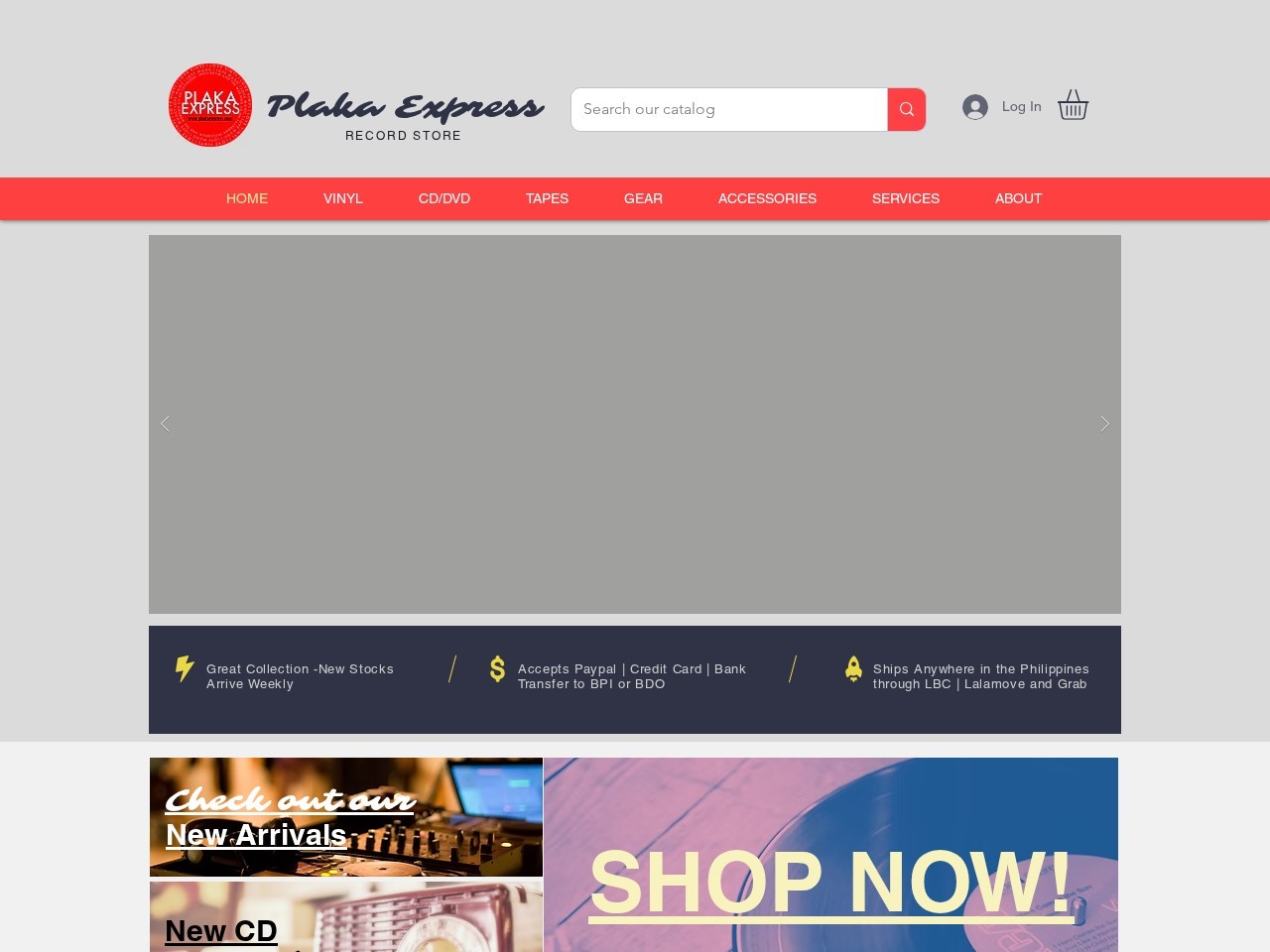 Plaka Express Record Store And Warehouse — Website Preview