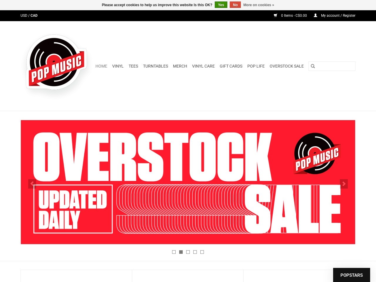 Pop Music โ Website Preview