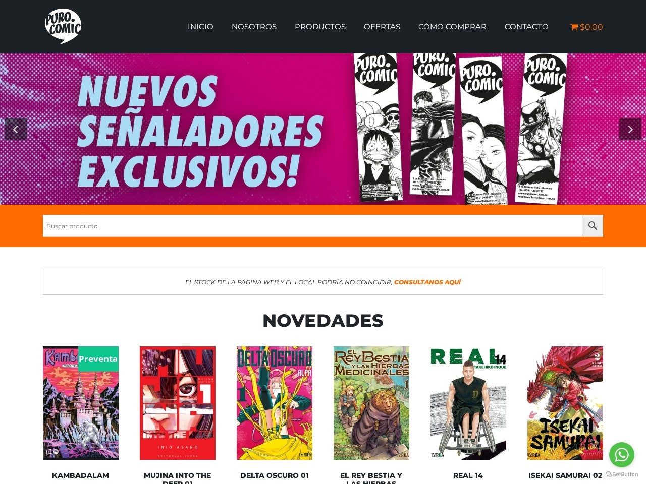 Puro Comic — Website Preview