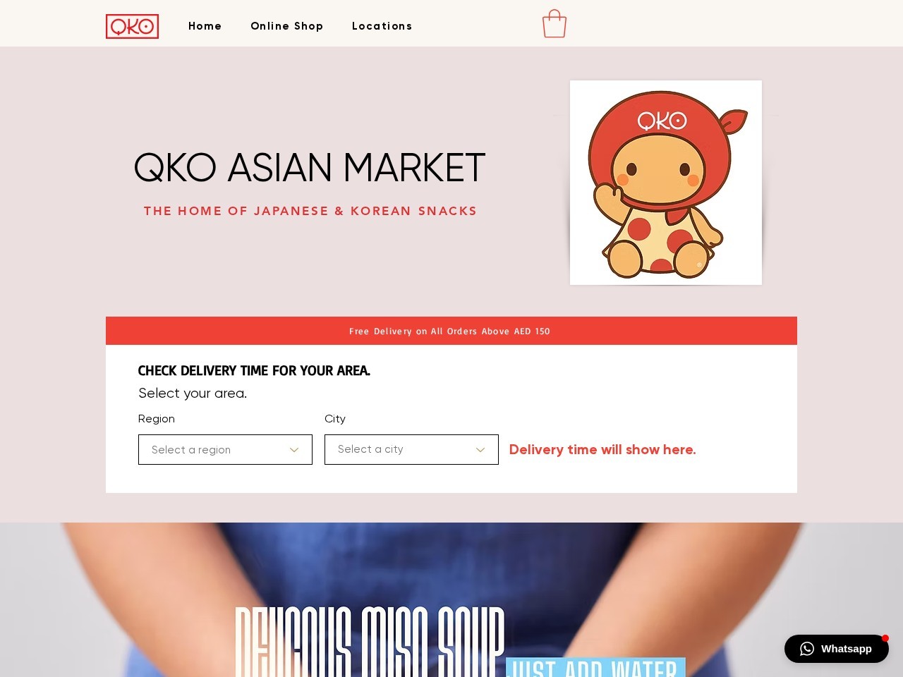 QKO Asian Market, Dubai — Website Preview