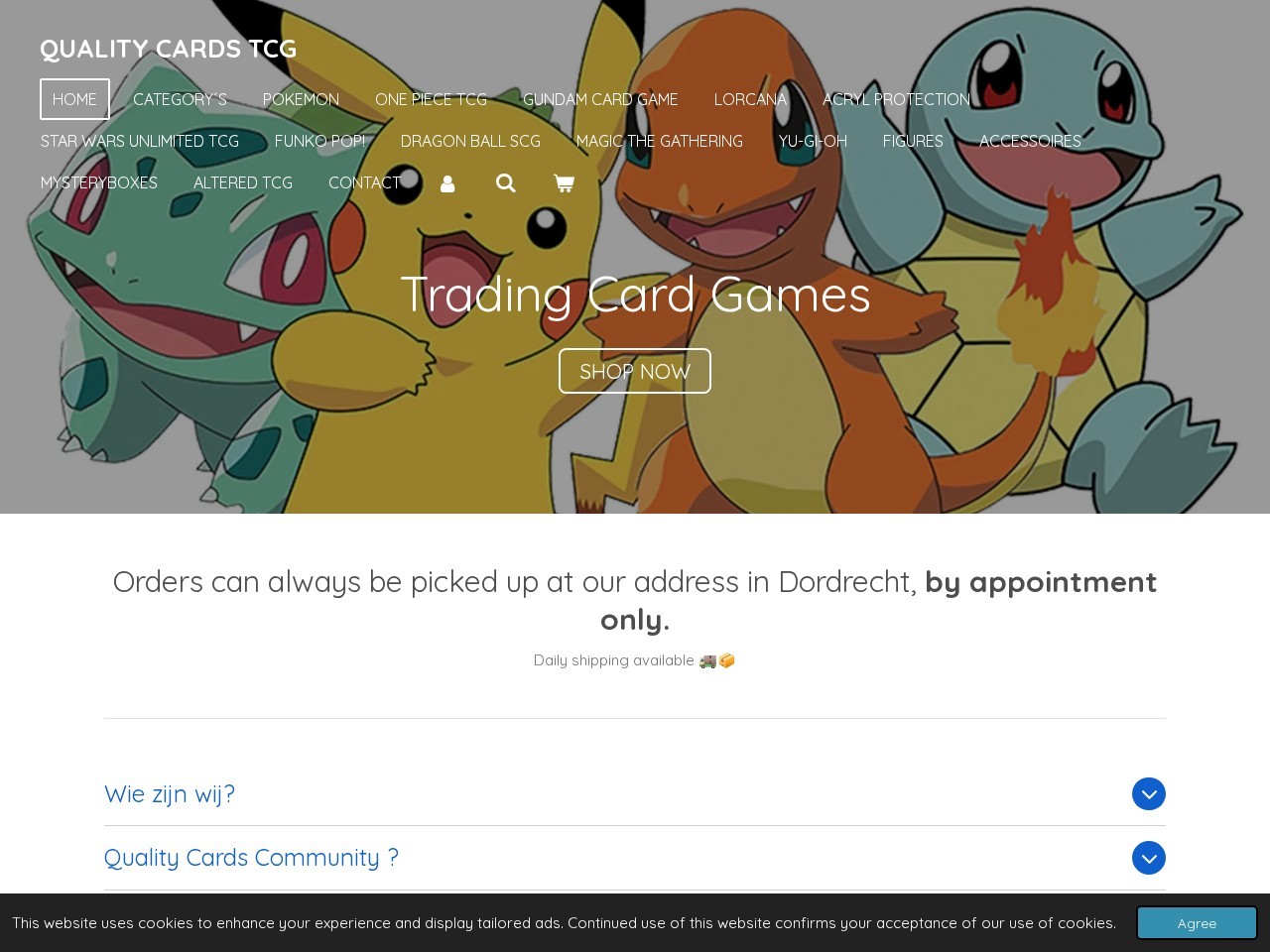 Quality Cards TCG — Website Preview