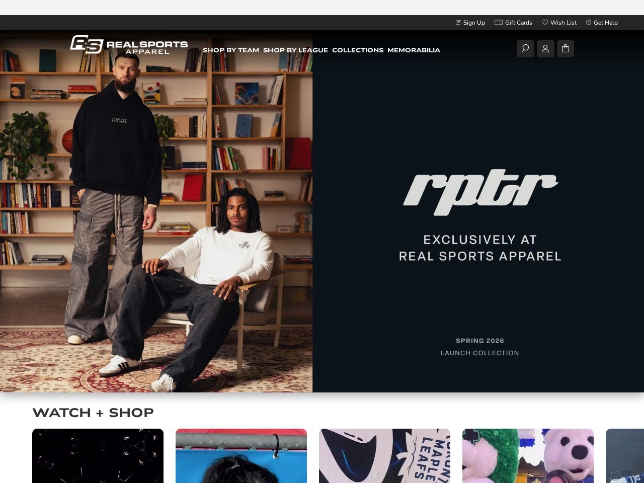 Real Sports Apparel โ Website Preview