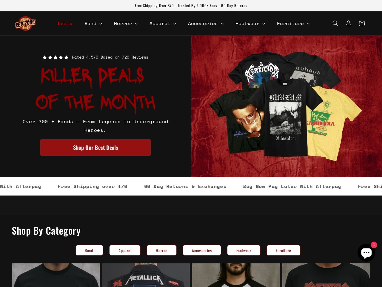 Red Zone Shop — Website Preview