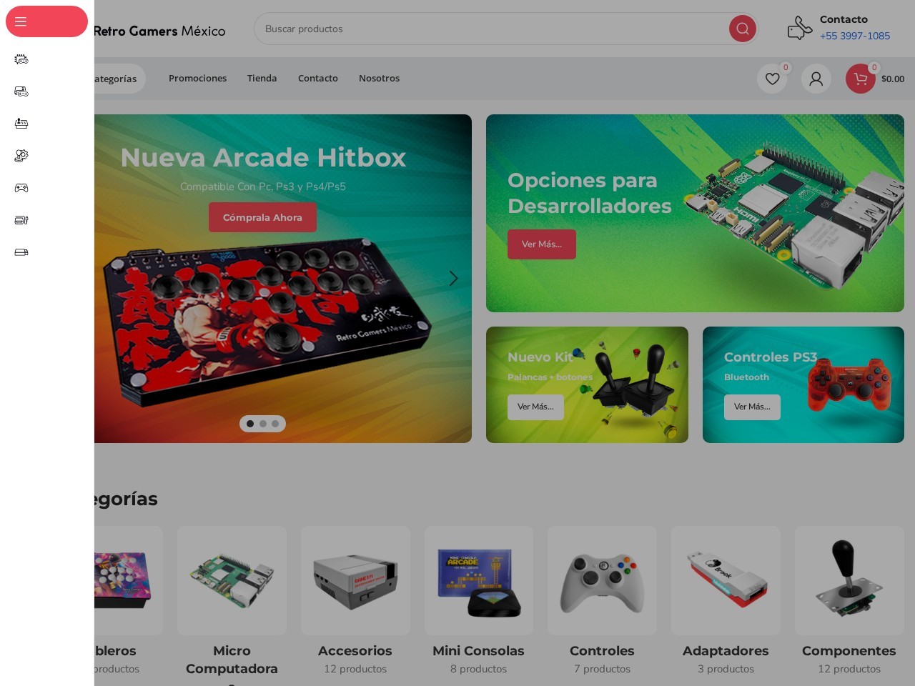 Retro Gamers Mexico — Website Preview