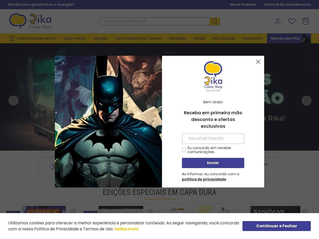 Rika Comic Shop — Website Preview