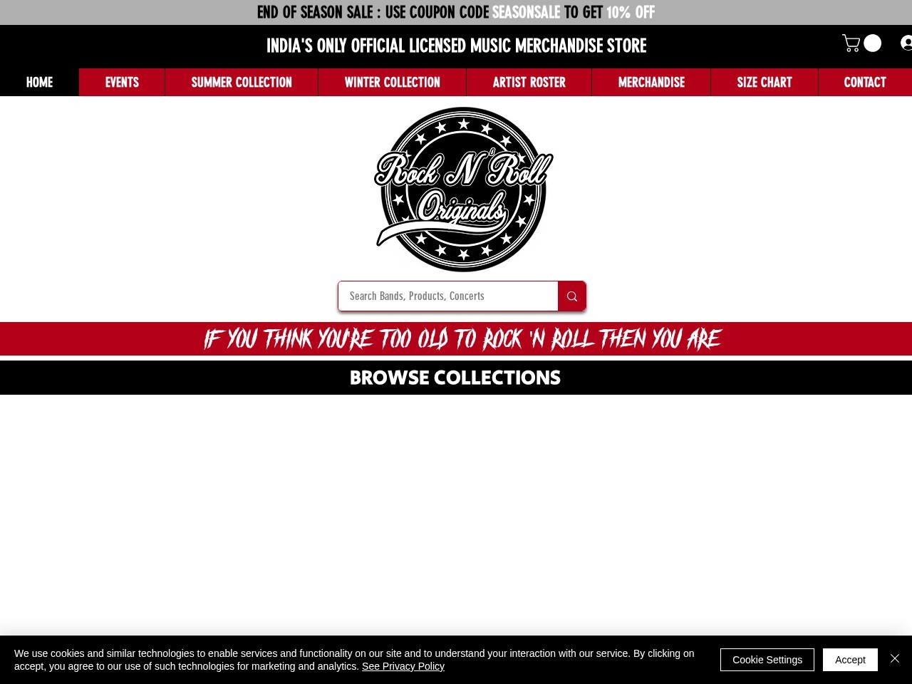 Rock N Roll Originals — Website Preview