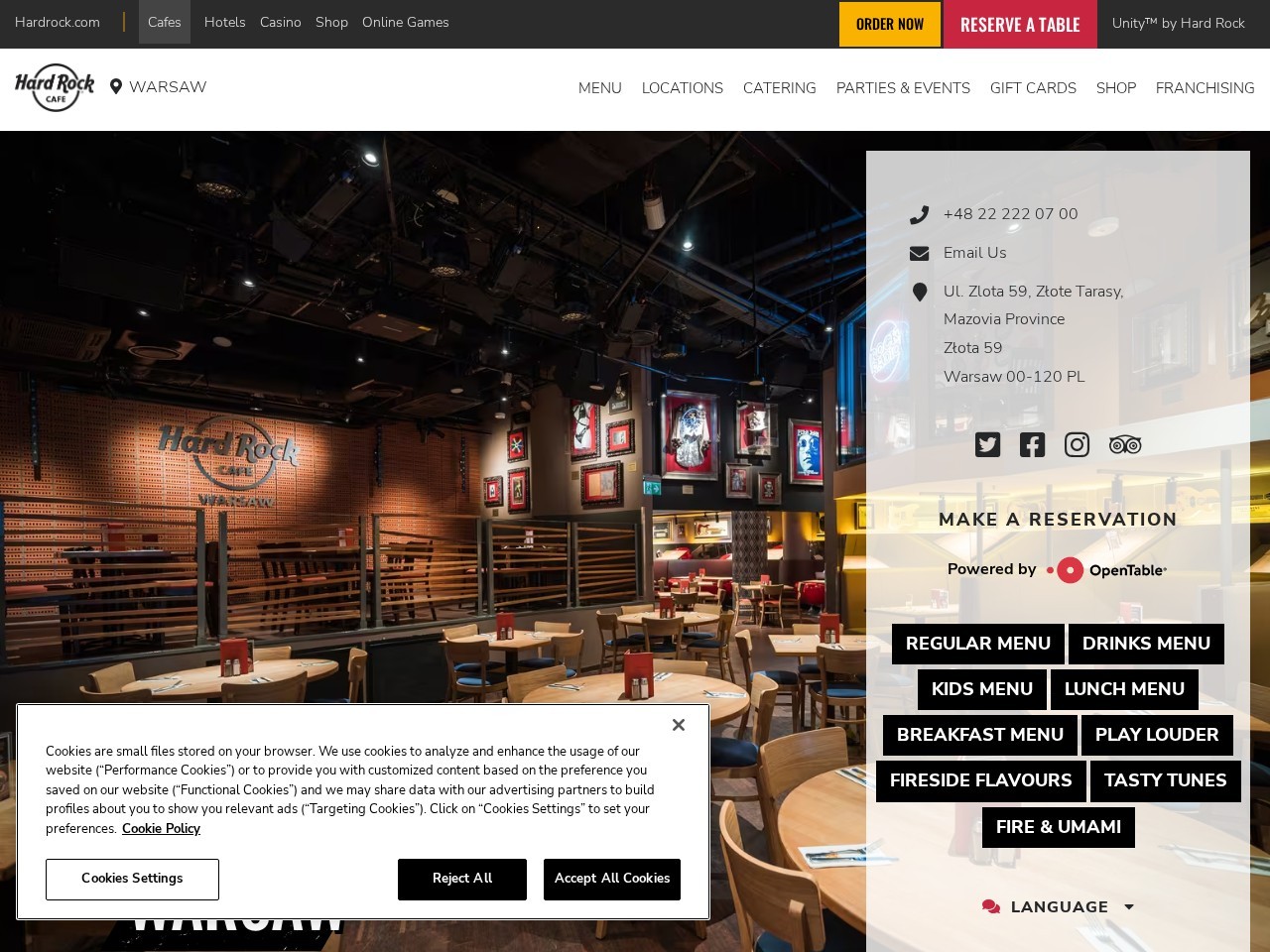 Rock Shop & Old Vinyls - Hard Rock Cafe — Website Preview