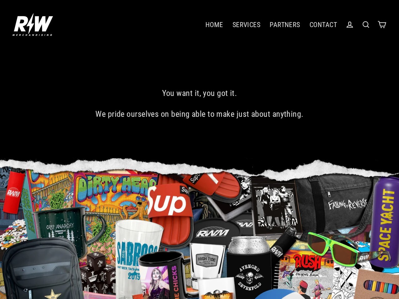 Rockworld Merch — Website Preview