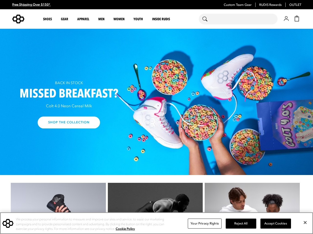 RUDIS Wrestling Gear — Website Preview