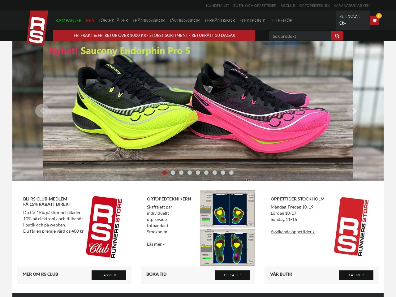 Runner's Store i Sverige AB — Website Preview