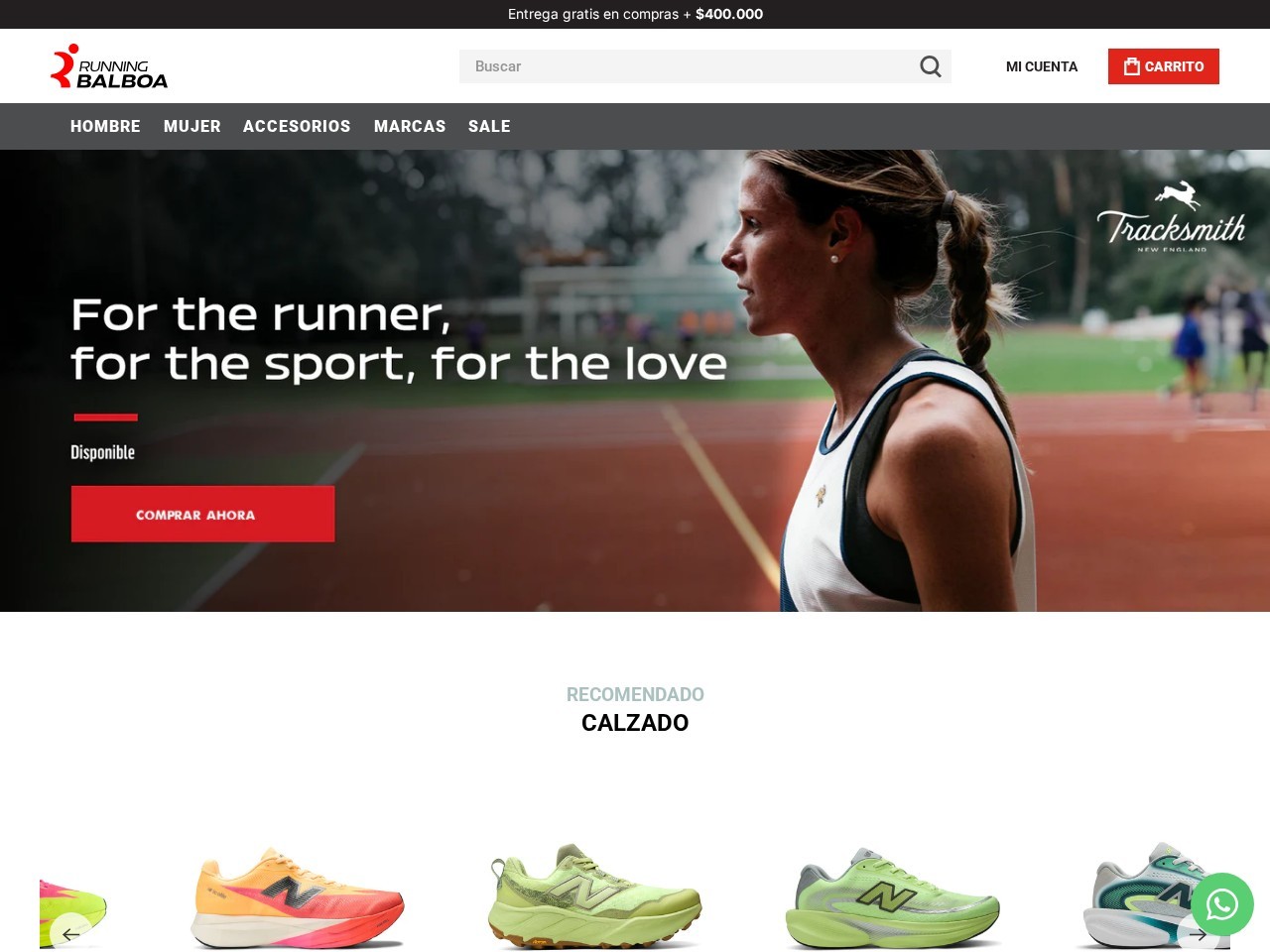 Running Balboa Colombia โ Website Preview