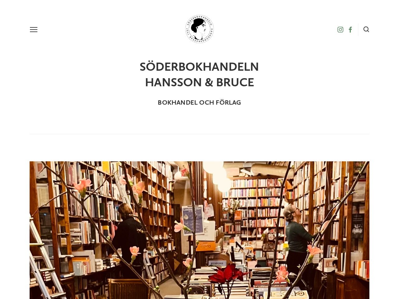 Söderbokhandeln Hansson & Bruce — Website Preview
