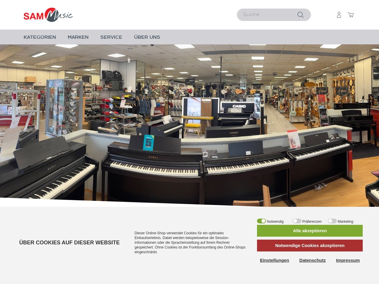 SAM Music — Website Preview